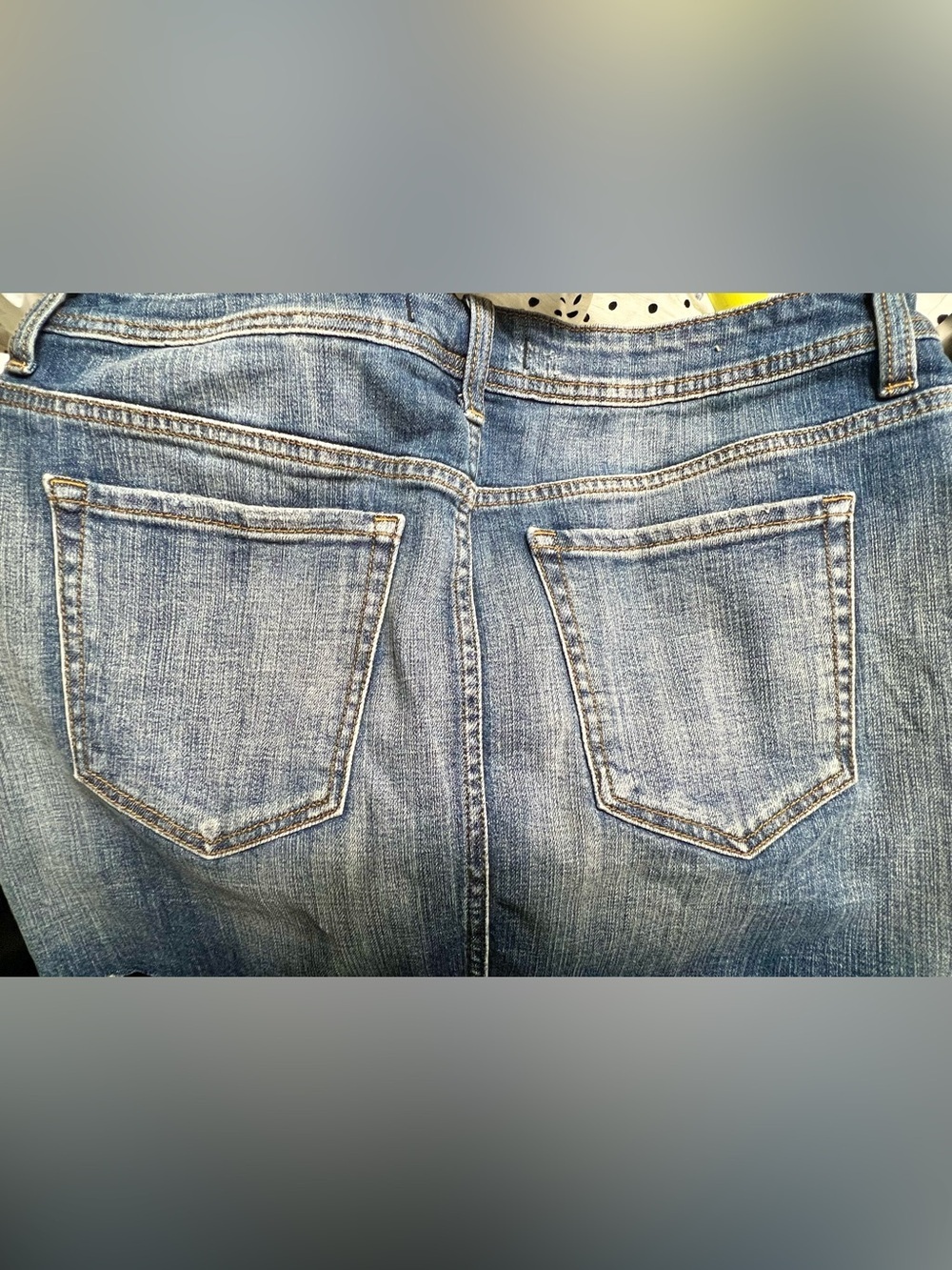 NWT Eunina Stretch Distressed Denim Mini Skirt - Large - Picture 6 of 6